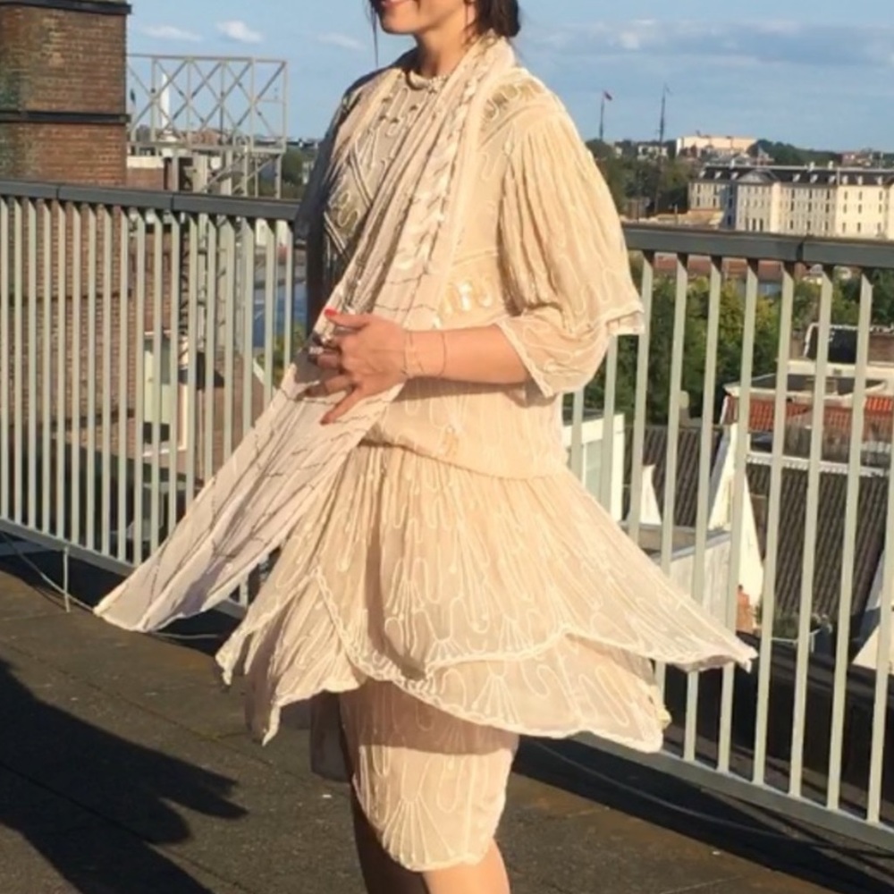Gatsby flapper 1920 vintage dress - Picture 3 of 4